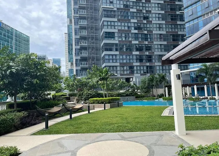 Apartment Elegant 1 Bedroom With Balcony In Uptown Parksuites Ii, Bgc Manila